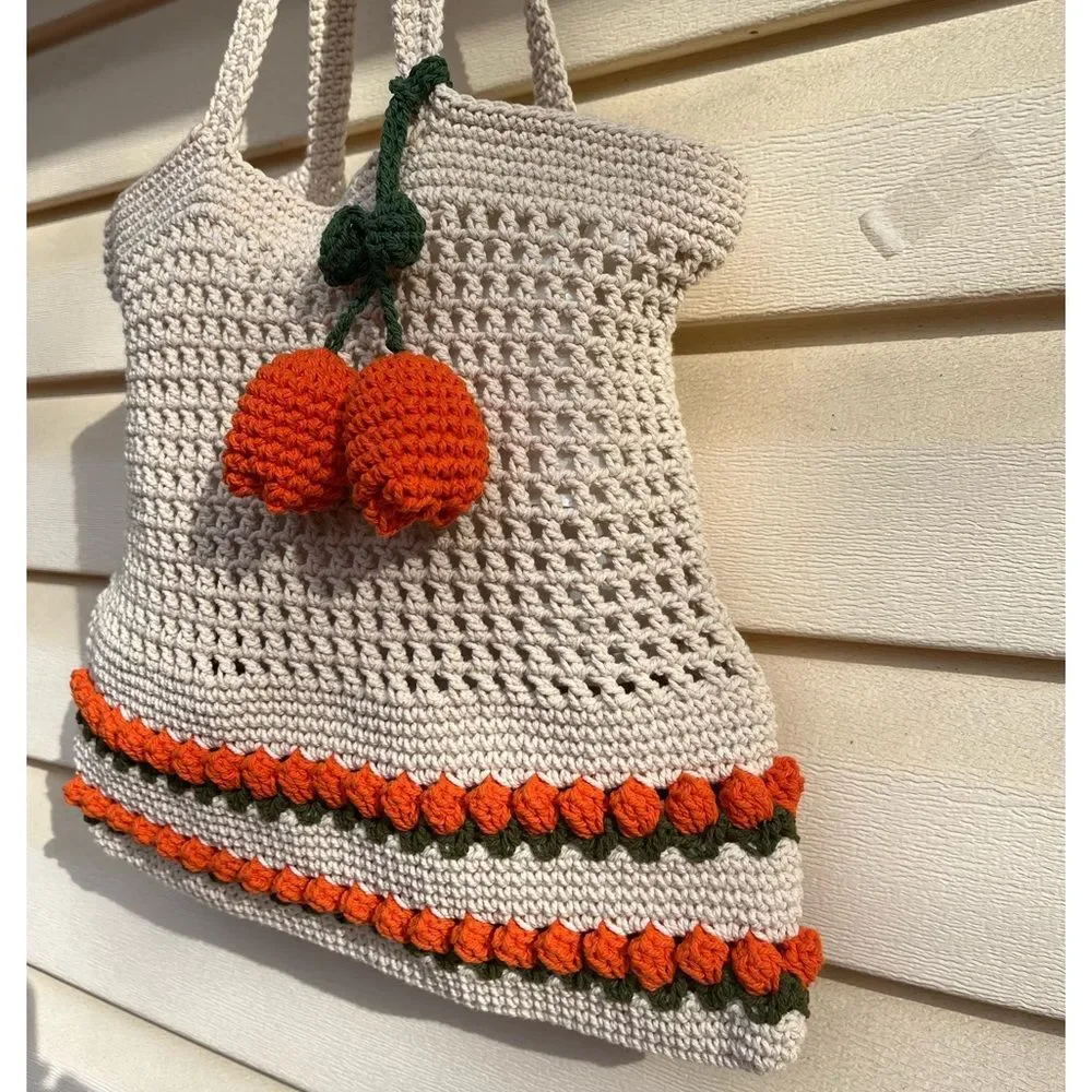 Brand new, handmade woven bag from Thailand, unique, multifunctional, 12x13 in